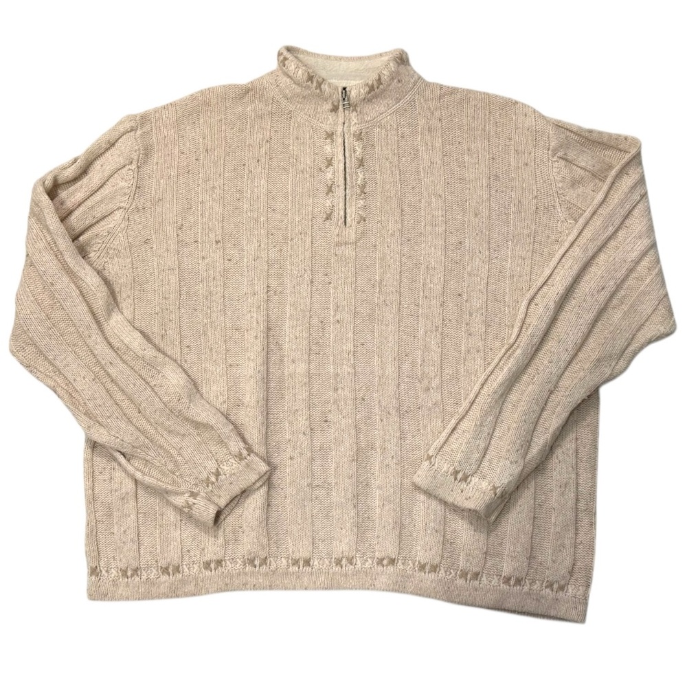 Woolrich Beige Zip-Up Sweater‎ Men’s XL